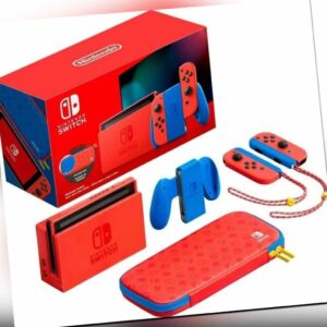 Nintendo Switch Konsole Mario Red & Blue - Limitierte Auflage, NEU, SEALED, New