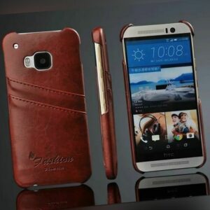 HTC One M9  Handy Hülle Bumper Case PU Cover Tasche Schale Schutz  Kartenslot