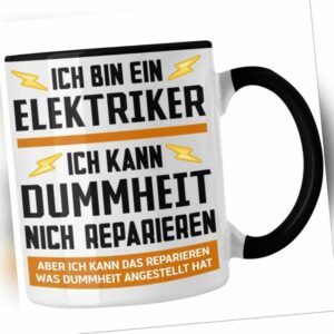 Trendation - Elektriker Geschenke für Männer Tasse Geschenk Elektriker Elektroni