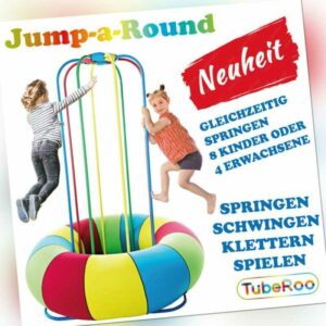 Trampolin Kinder Indoor Outdoor mit Griff Stange Gartentrampolin Mini Hüpfburg