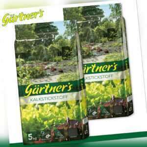 Gärtner’s 2 x 5 kg Kalkstickstoff fein geperlt Mineralien Wachstum Pflege Garten