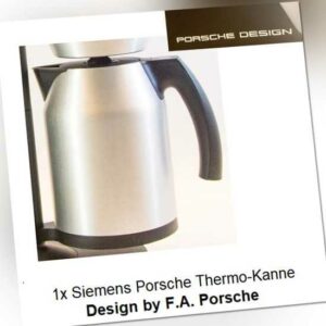 Kaffeekanne f. Siemens Porsche Design Filter Kaffeemaschine TC911P2 Kaffee Kanne