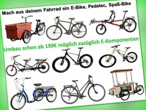Angebot für E-Bike Umbau, Sesseldreirad Trizon, Scootertrike, Fatbike MTB etc