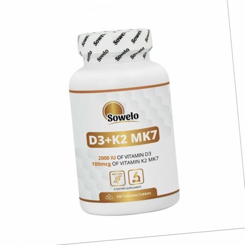 SOWELO VITAMIN D3 K2 MK7 TABLETTEN