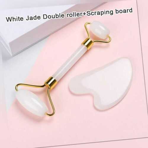 Jade Roller Gua sha Board Anti-Aging Face Massage Beauty Care Slimming Tool