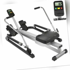 Rudergerät Rudermaschine Fitnessgerät Ruderzugmaschine Heimtrainer LCD Display