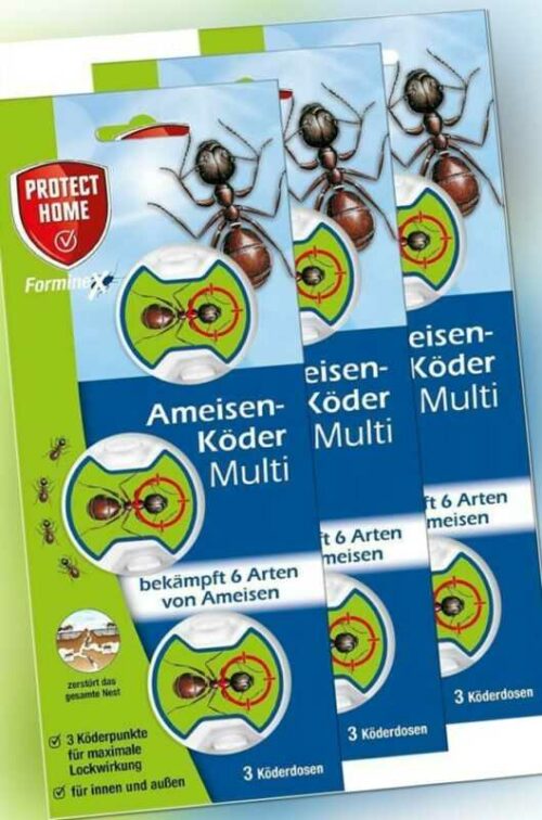 Forminex Ameisen-Köderdosen Multi,  gegen Ameisenbefall für innen+außen, 9 Stk.