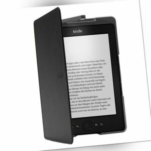 Kindle Lederhülle mit Leseleuchte, schwarz, neu (Kindle 4.Gen.)