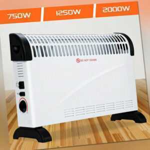 Elektroheizung Konvektor Heizgerät Überhitzschutz Thermostat Heizlüfter 2000W