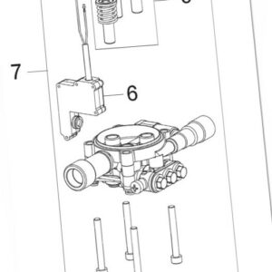 Nilfisk Pumpengehäuse Pumpen Kit Set mit Kolben C 100.6 100.7 105.6 105.7 110.4