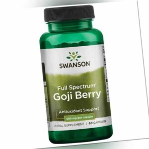 Swanson Full Spectrum Goji-Beere 500 mg 60 Kapseln