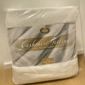 Gözze Kuscheldecke Cashmere-Feeling Premium Qualität weiß