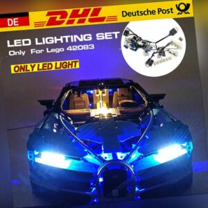 DHL LED Beleuchtungs Licht Kit Für LEGO 42083 Technik Bugatti Chiron Spielzeug