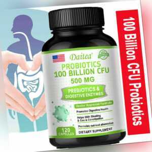 Digestive Enzymes Verdauungsenzyme + Probiotisch 120 vegane Kapseln
