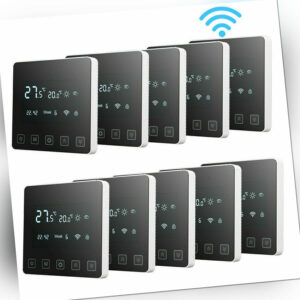 1/5/10x LCD Thermostat Raumtemperaturregler Digital Touchscreen Fußbodenheizung