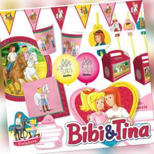 BIBI und TINA - Geschirr Deko Mitgebsel Kindergeburtstag Kinder Geburtstag Party