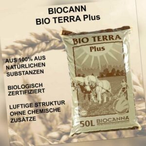 Canna Bio Terra Plus Erde 50 L Grow Gartenerde Blumenerde BioErde Bioanbau Grow