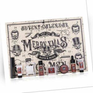 Körperpflege Adventskalender für Männer Totenkopf/ Skull- Beauty Kalender Herren