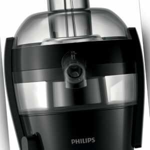 Philips Viva Collection zentrifugal Entsafter, 1.5 L, 500 W, Schwarz (HR1832/00)