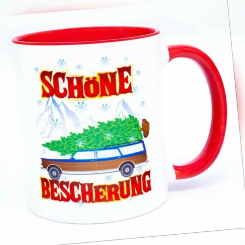 Schöne Bescherung Weihnachts Tasse Becher Weihnachten Deko Kaffee Tee Glühwein