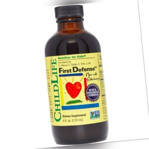 ChildLife First Defense Liquid 4 flüssige Unzen (118 ml), Unterstützung des Immunsystems für Kinder