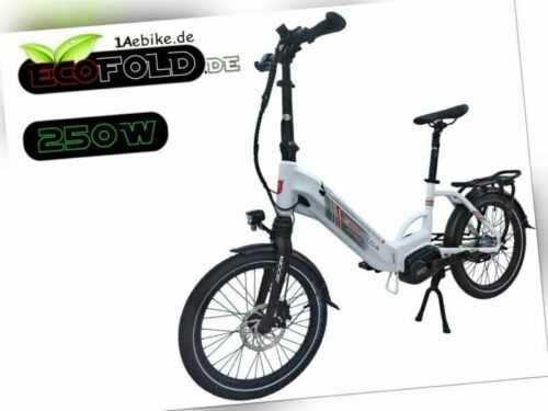 E-Bike Pedelec 20 Zoll Ecofold BFM420 Faltrad Shimano Nexus 7Gang 504Wh Bafang
