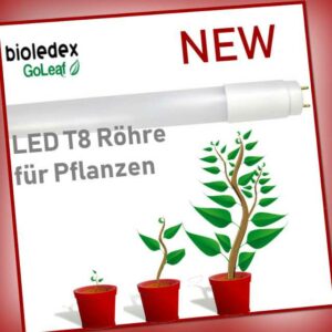 Bioledex GoLeaf Vollspektrum LED Röhre 120cm T8 G13 Grow Anzucht Pflanzenleuchte