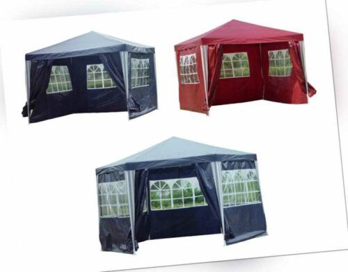 Pavillon PE Gartenzelt 3 x 3 m oder als 6-Eck WASSERDICHT Partyzelt Pavillion