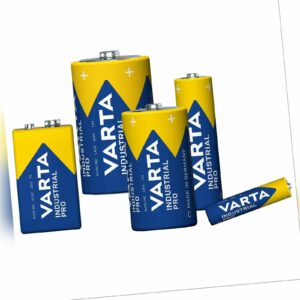 VARTA Industrial PRO Batterien Alkaline AA I AAA I Baby C I Mono D I 9V E-Block