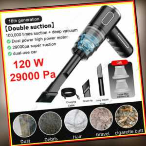 29000Pa Auto Staubsauger Kabelloser Handstaubsauger Akku Nass&Trocken Für 120W