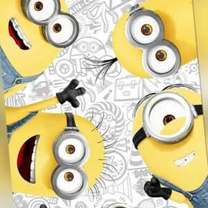 Minions Duschtuch Badetuch Handtuch Strandtuch 70 x 140 cm
