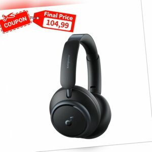 Soundcore Space Q45 Bluetooth Kopfhörer ANC bis zu 98% 50 Std Wiedergabe Schwarz