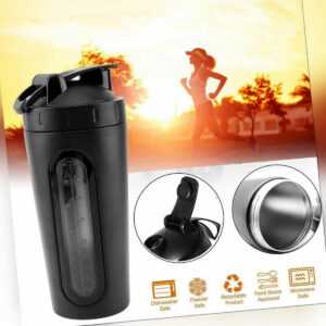 Protein Shaker Flasche Edelstahl 700ml Eiweiß Shake Proteinshake Trinkflasche