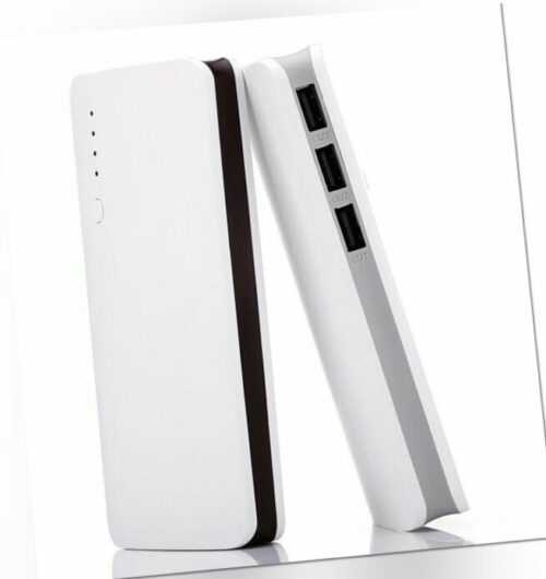 Powerbank Extern 20000mAh mit 3-Port USB für Handy Tablet Kopfhörer Smartphone