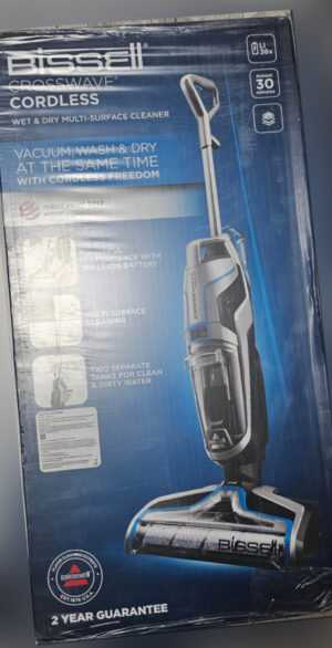 BISSELL CrossWave Kabelloser Standstaubsauger - Schwarz/Blau/Silber