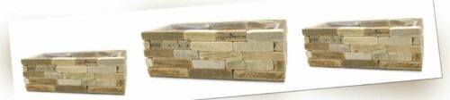 Blumenkasten aus Holz mit Einsatz Holzkasten Pflanzkasten Holzoptik Pflanzgefäß