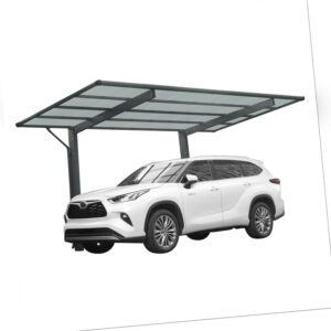 Carport Aluminium Bausatz 531x275 cm Carport Garage Welldach Anthrazit