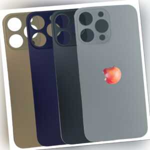 iPhone 14 Pro Max Backcover Glas MIT LOGO Rückseite Schwarz, Weiß, Gold, Lila