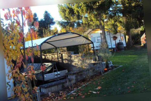 mobiler Rundbogen Carport 2,7m x 4,9m x 2,4m bis 3,5m Höhe Überdachung Car Port