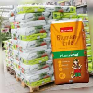 Plantavital Blumenerde, 2400l, 60 Sack á 40l  Outdoor