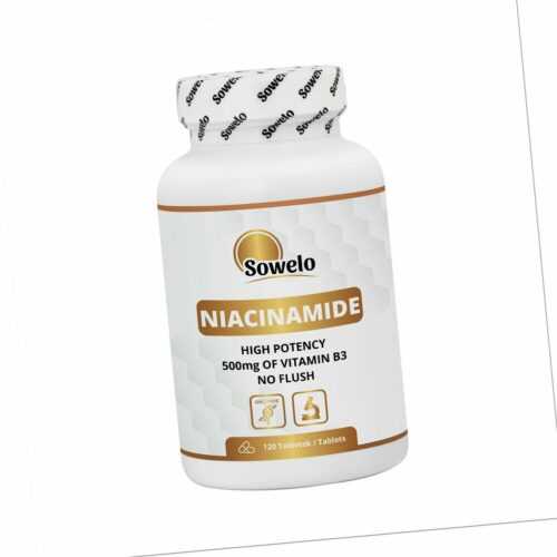 SOWELO NIACINAMID VITAMIN B3 500mg TABLETTEN