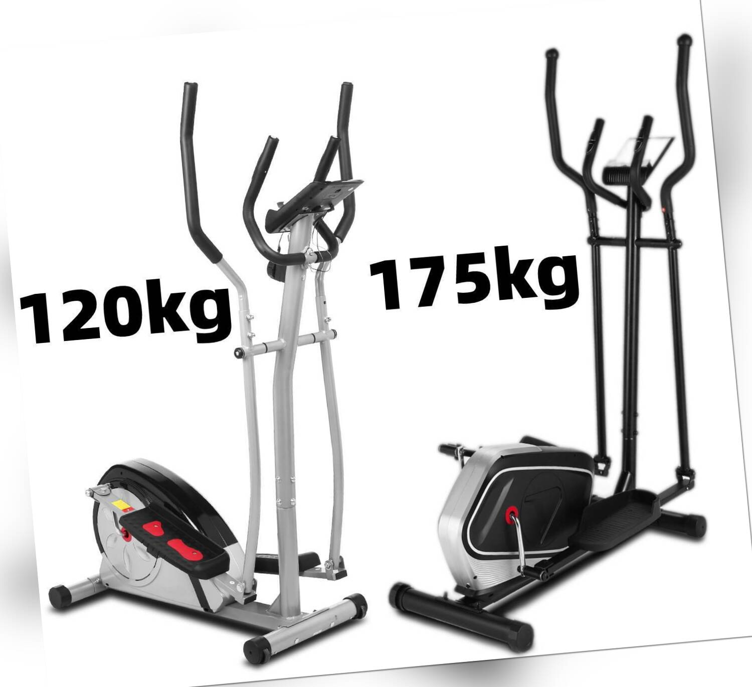 Crosstrainer Fitness Heimtrainer Ellipsentrainer Stepper mit LCD bis 120kg/175kg