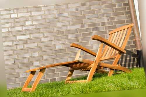 Deckchair, Gartenliege aus Holz, Sonnenliege oder Gartenstuhl, Gartenmöbel