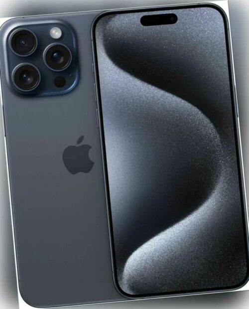 Apple iPhone 15 Pro Max - 256GB - Titan Blau - OHNE SIMLOCK - OVP