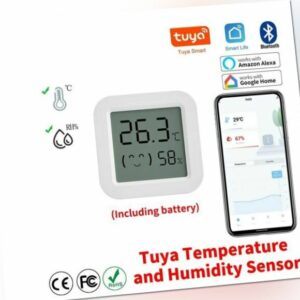 Smart LCD Digital Thermometer Hygrometer Luftfeuchtigkeit Temperaturmessgerät BT