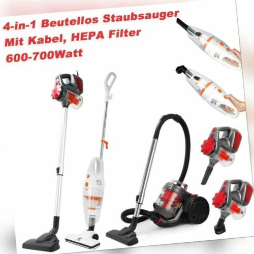 Superlex Zyklon Staubsauger mit Kabel Handstaubsauger Beutellos Vacuum Cleaner