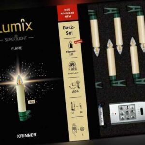 Lumix Kabellose LED Christbaumkerzen  SuperLight Flame 12er Basis-Set Neu (21)