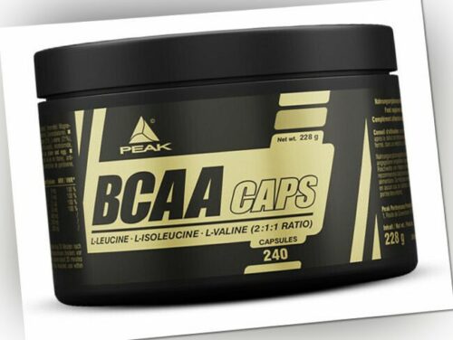 Peak BCAA Caps 240 Kapseln / Aminosäuren + B-Vitaminen / TOP NEU