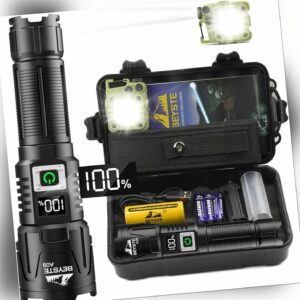 Taschenlampe Led Aufladbar 100000 Lumen USB Taktische Taschenlampe Extrem Hell