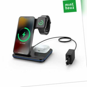 Wireless Charger Dock Ladestation 3 in 1 Für Apple Watch iPhone 14 Pro Max 13 12